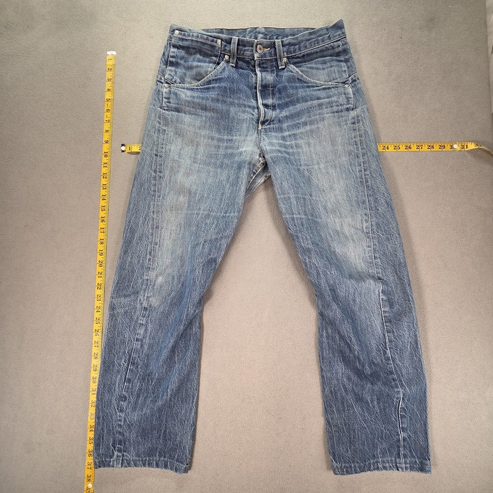 VTG Levis Engineered‎ Jeans Mens Light Wash Blue Straight Twisted Fits 32x28